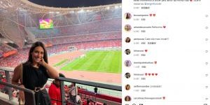 塞尔吉尼奥妻子晒照：吓坏了，现场7万名球迷为我们的球员加油